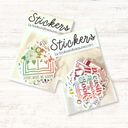 Colorful Gradient Bookish Stickers Set of 8